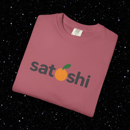 Satoshi Orange Logo Tee Shirt