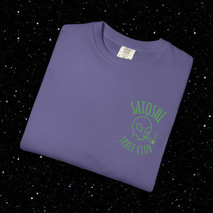 Satoshi Space Club Line Art Backprint Tee