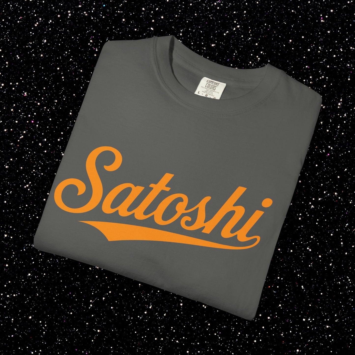 Satoshi Baseball Script Tee