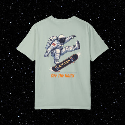 Bitcoin Off The Rails - Backprint Comfort Colors T-Shirt