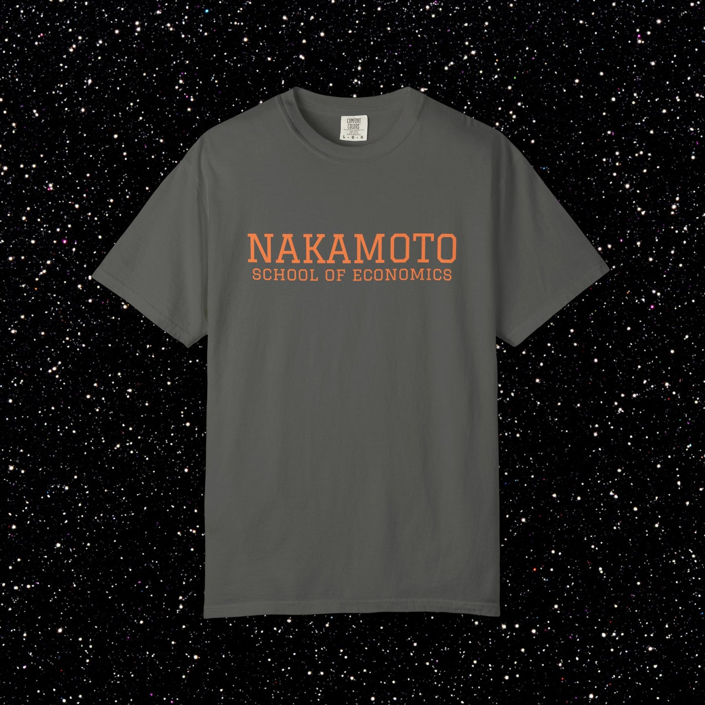 Nakamoto School of Economics Bitcoin College Tee