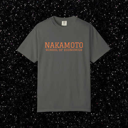 Nakamoto School of Economics Bitcoin College Tee