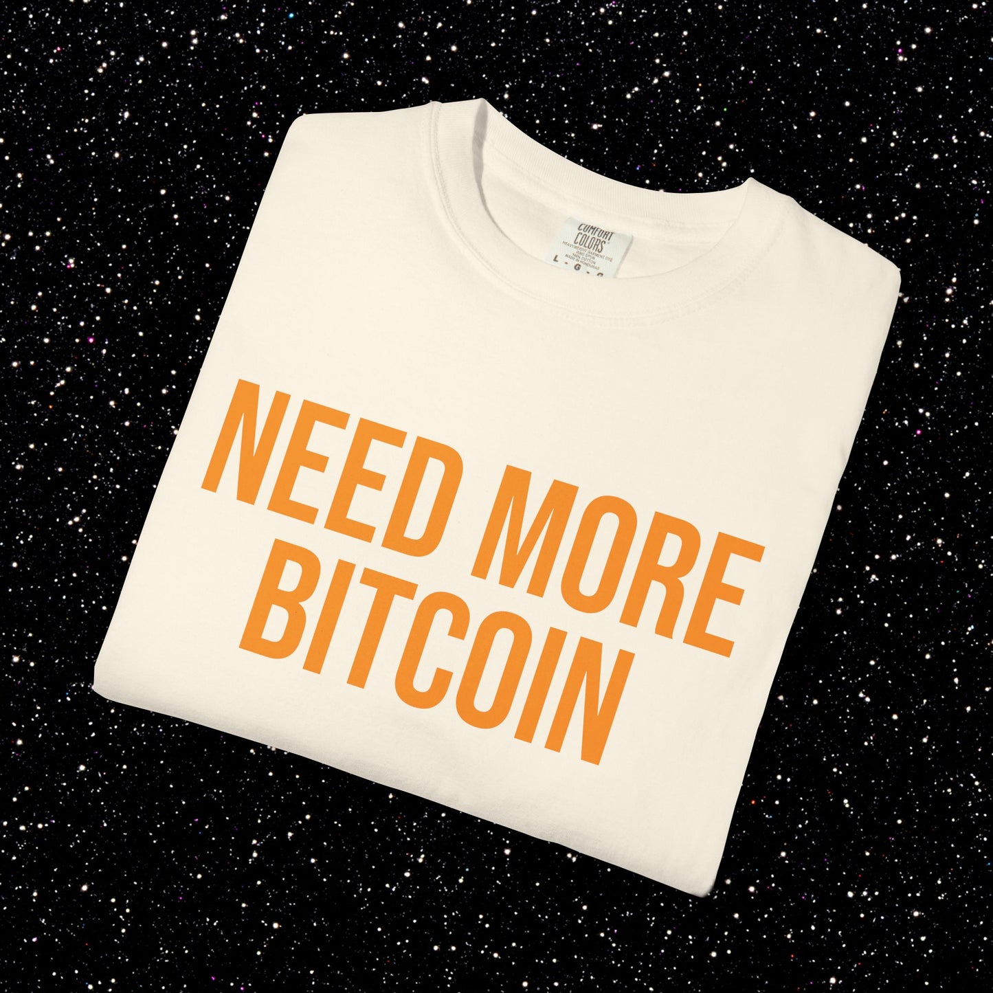 Need More Bitcoin Shirt | Minimal Bitcoin Tee