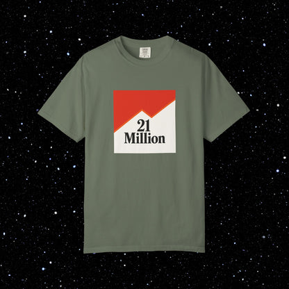 21 Million Packs - Comfort Colors Bitcoin Tee Shirt