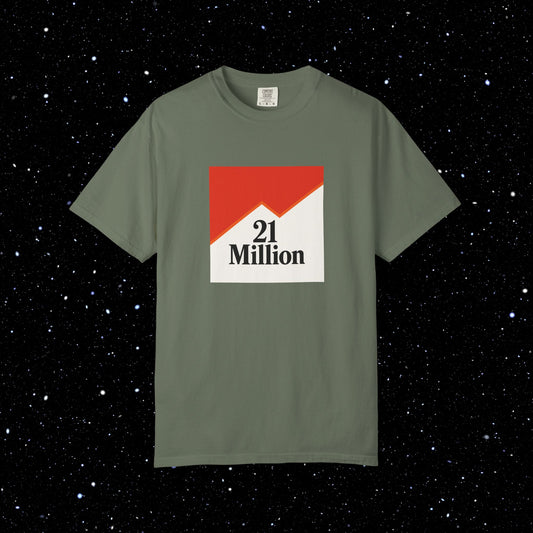 21 Million Packs - Comfort Colors Bitcoin Tee Shirt