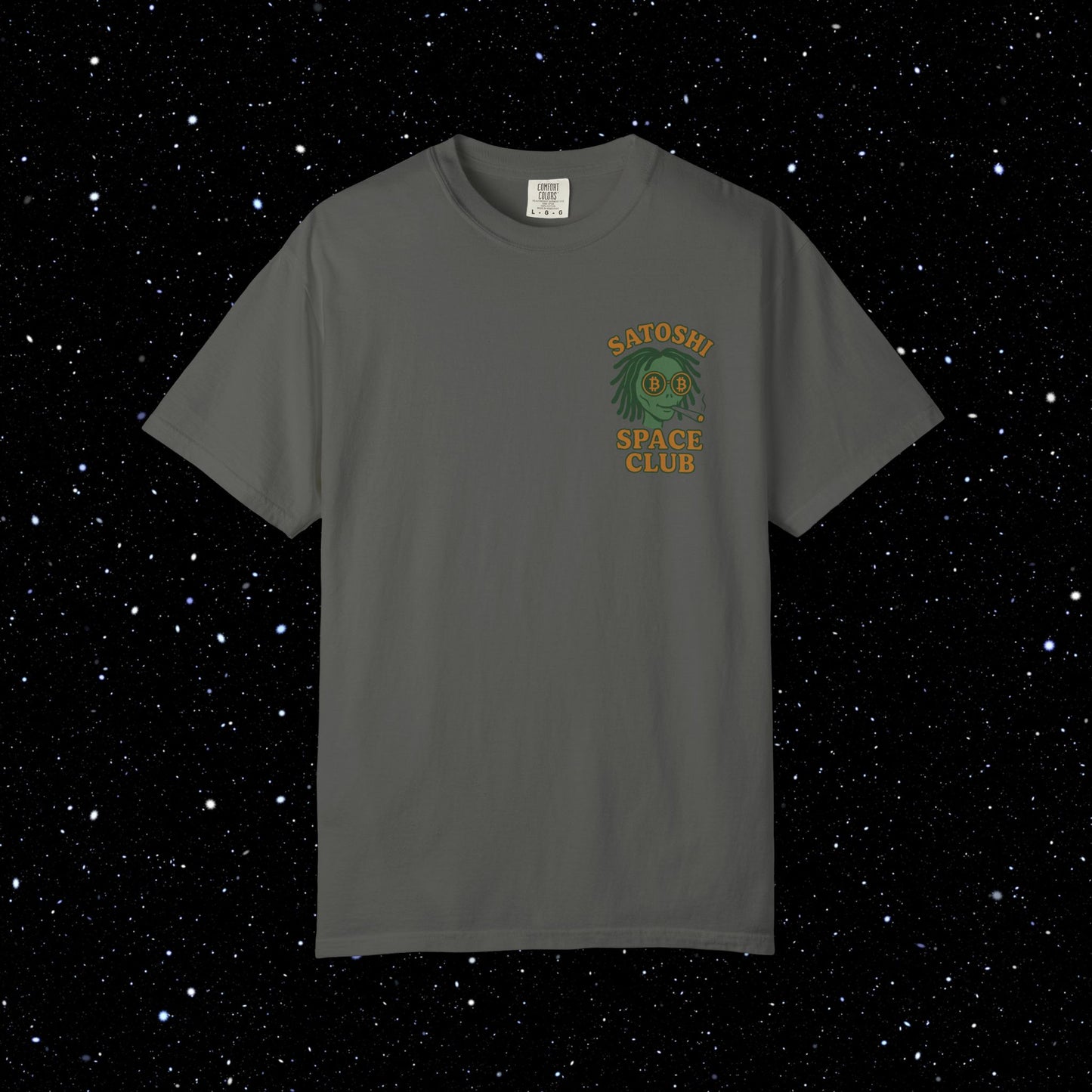 Satoshi Space Club Spaced Alien Backprint Tee