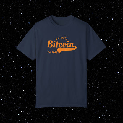 Bitcoin Satoshi - Baseball Comfort Colors Tee Shirt
