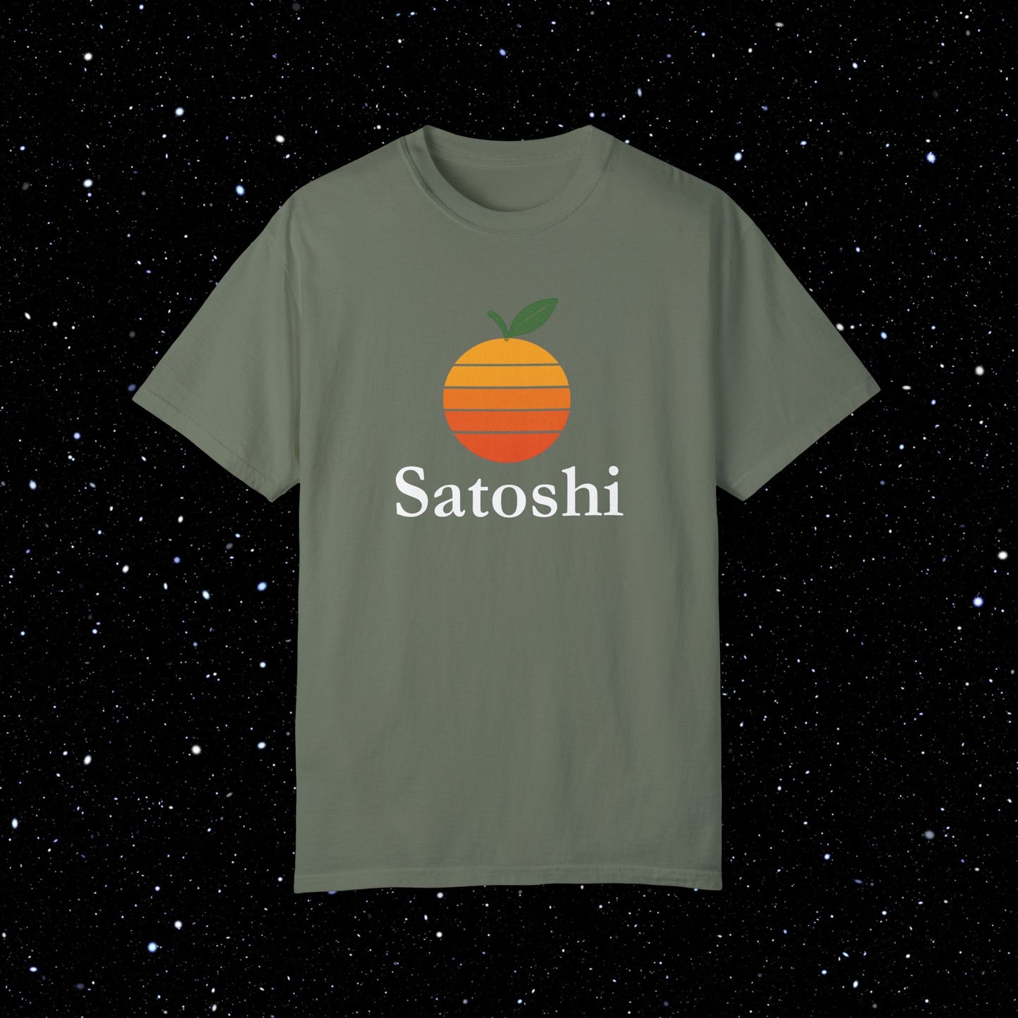 Satoshi Orange - Bitcoin Comfort Colors Tee Shirt