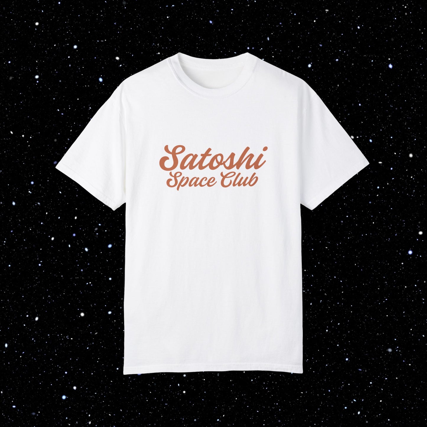 Satoshi Space Club Cosmic Abduction Comfort Colors Bitcoin Tee Shirt