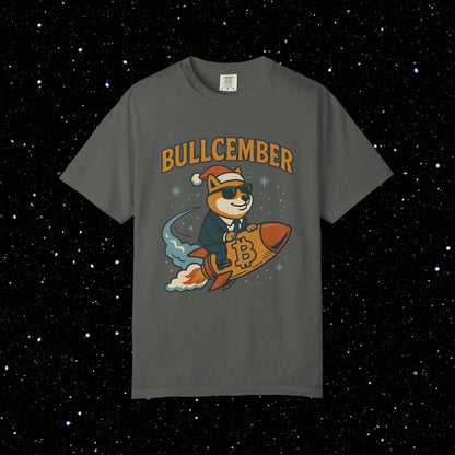 Bullcember Rocket Doge Bitcoin Tee