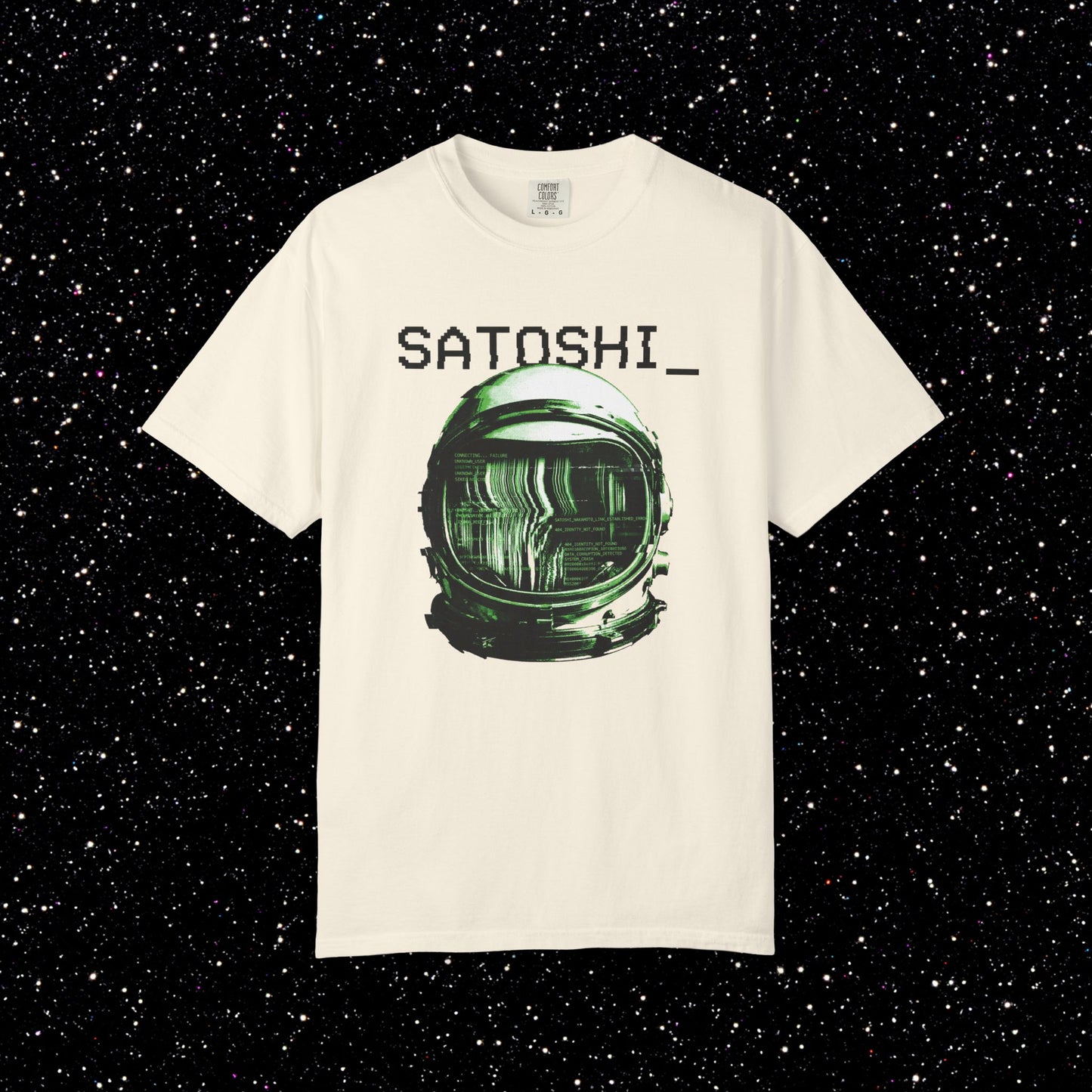 Satoshi Glitch Astronaut Tee