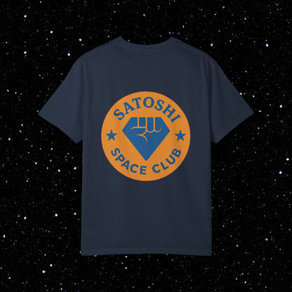 Satoshi Space Club Diamond Hands Back Print Tee