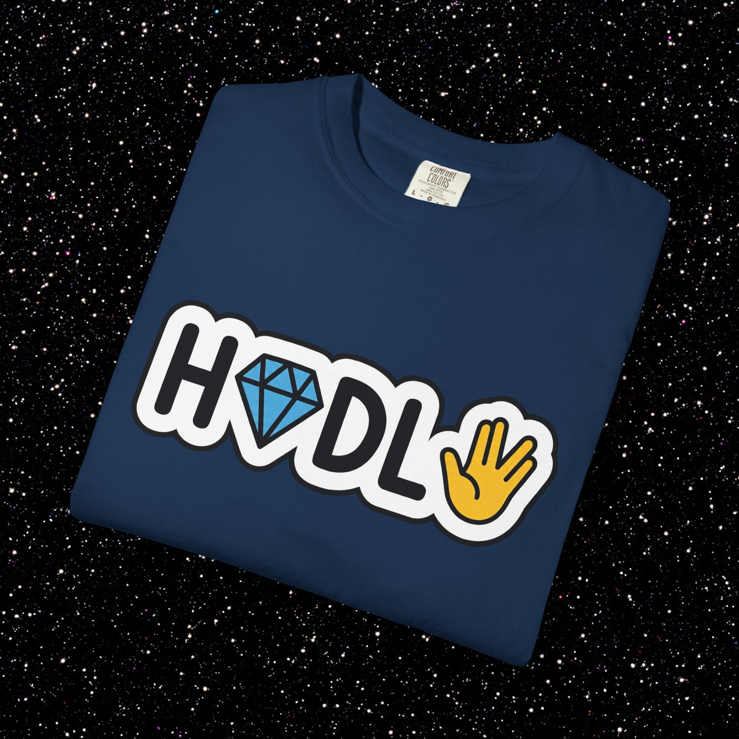 Live Long and HODL Bitcoin Emoji Tee