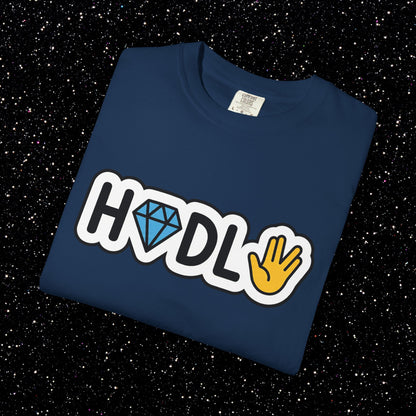 Live Long and HODL Bitcoin Emoji Tee