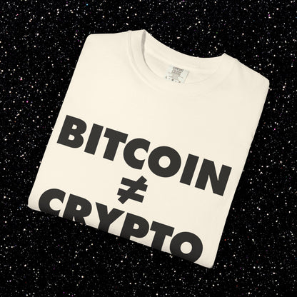 Bitcoin ≠ Crypto Tee
