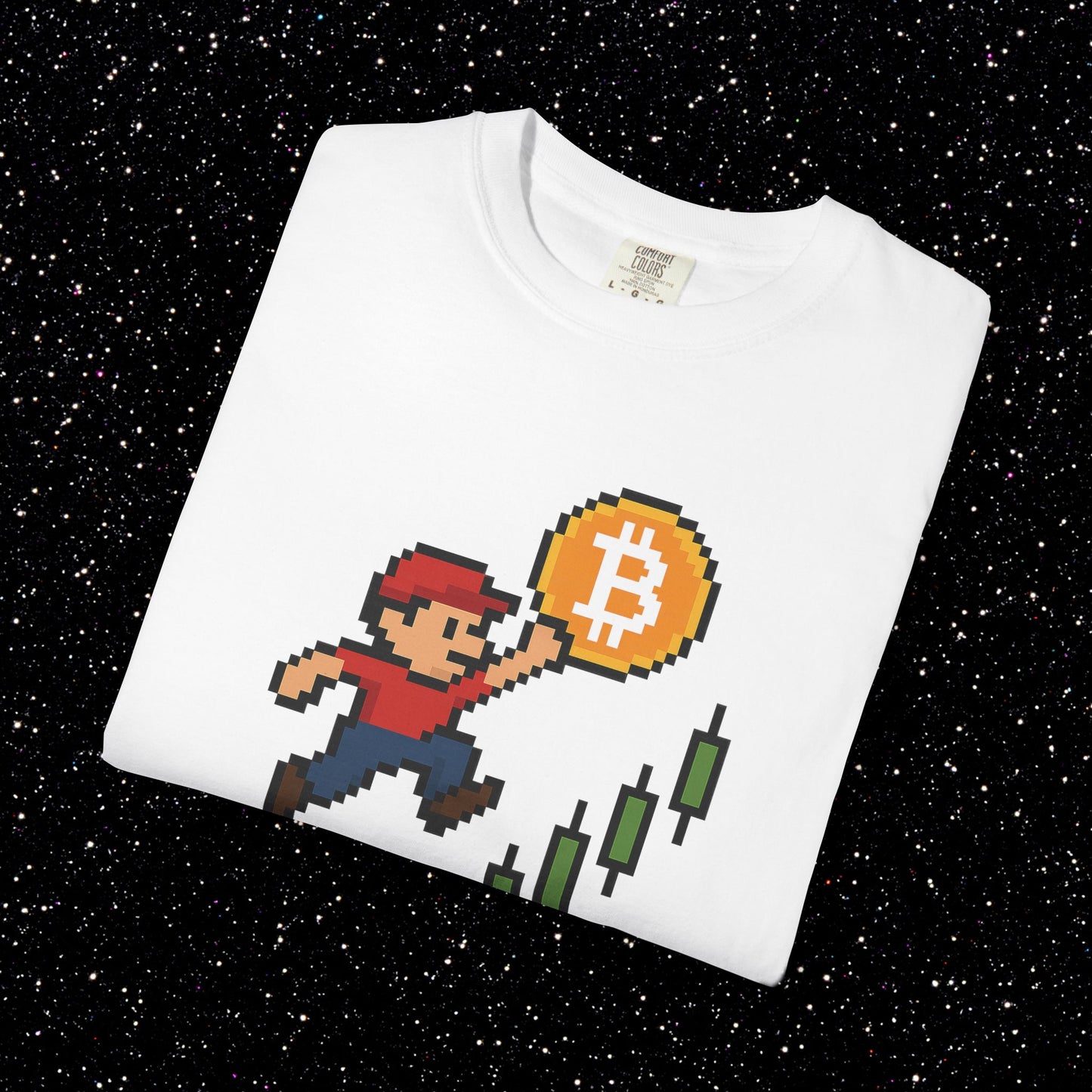 Pixel HODL Runner Tee