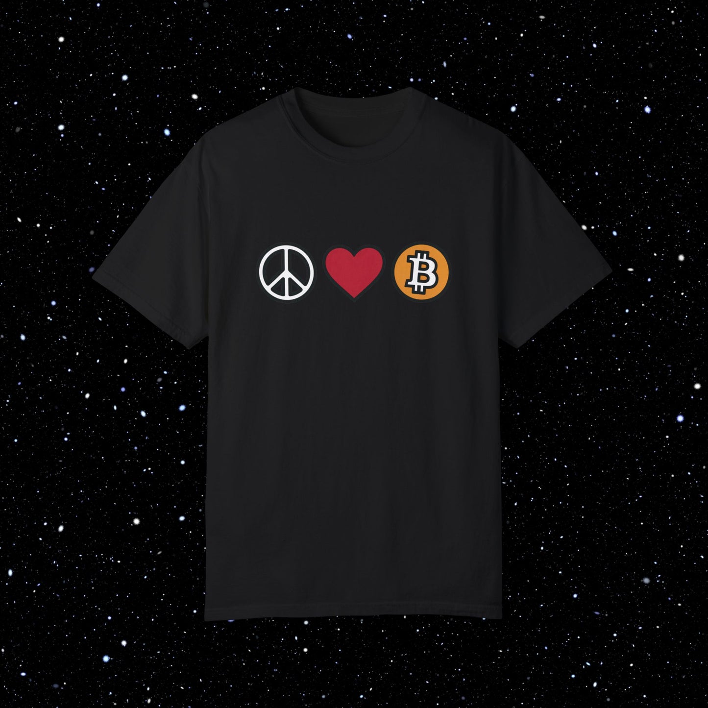 Peace, Love & Bitcoin Tee Shirt