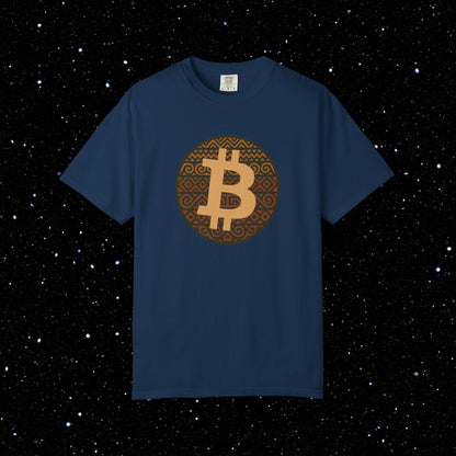 Bitcoin Tribal Pattern Logo Tee