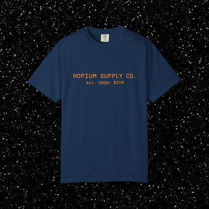 Hopium Supply Co. – 2009 Minimal Bitcoin Tee
