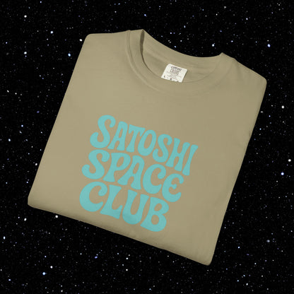 Satoshi Space Club - Groovy Bitcoin Comfort Colors Tee Shirt