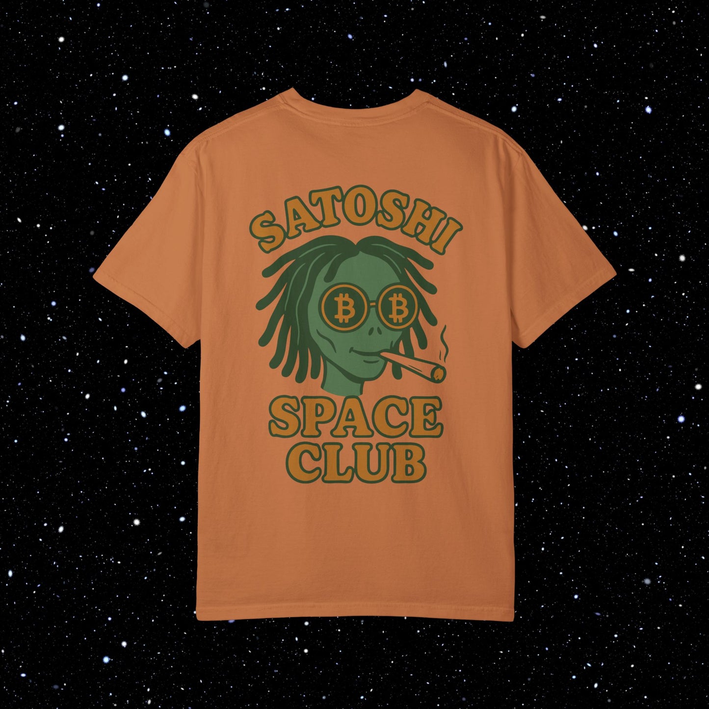 Satoshi Space Club Spaced Alien Backprint Tee