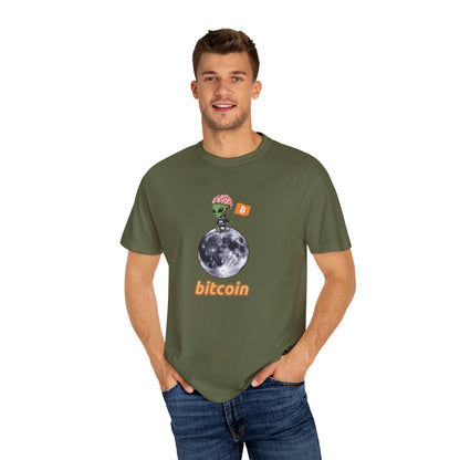 Alien Moon Bitcoin Comfort Colors Tee Shirt