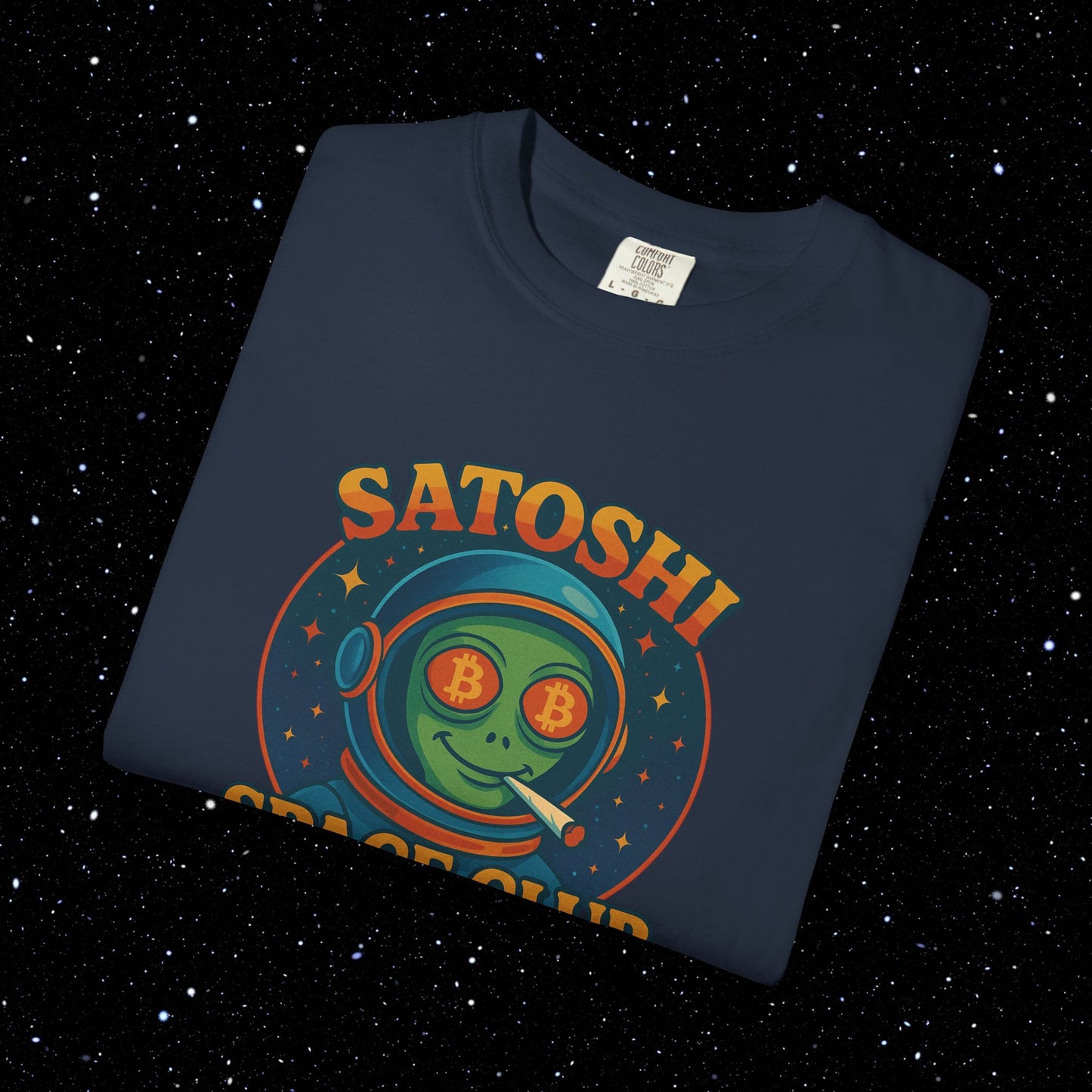 Satoshi Space Club - High on Bitcoin Tee Shirt