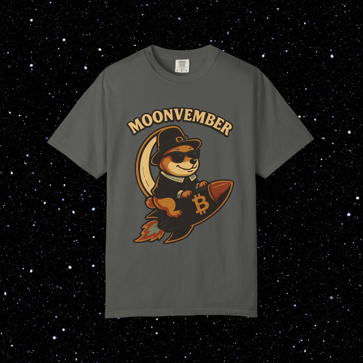 Moonvember Rocket Doge Bitcoin Tee
