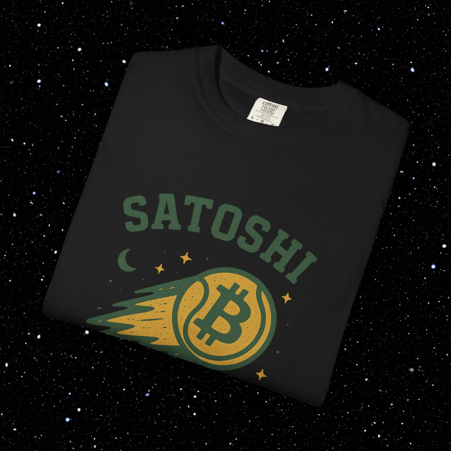 Satoshi Moonballin' Bitcoin Tee Shirt