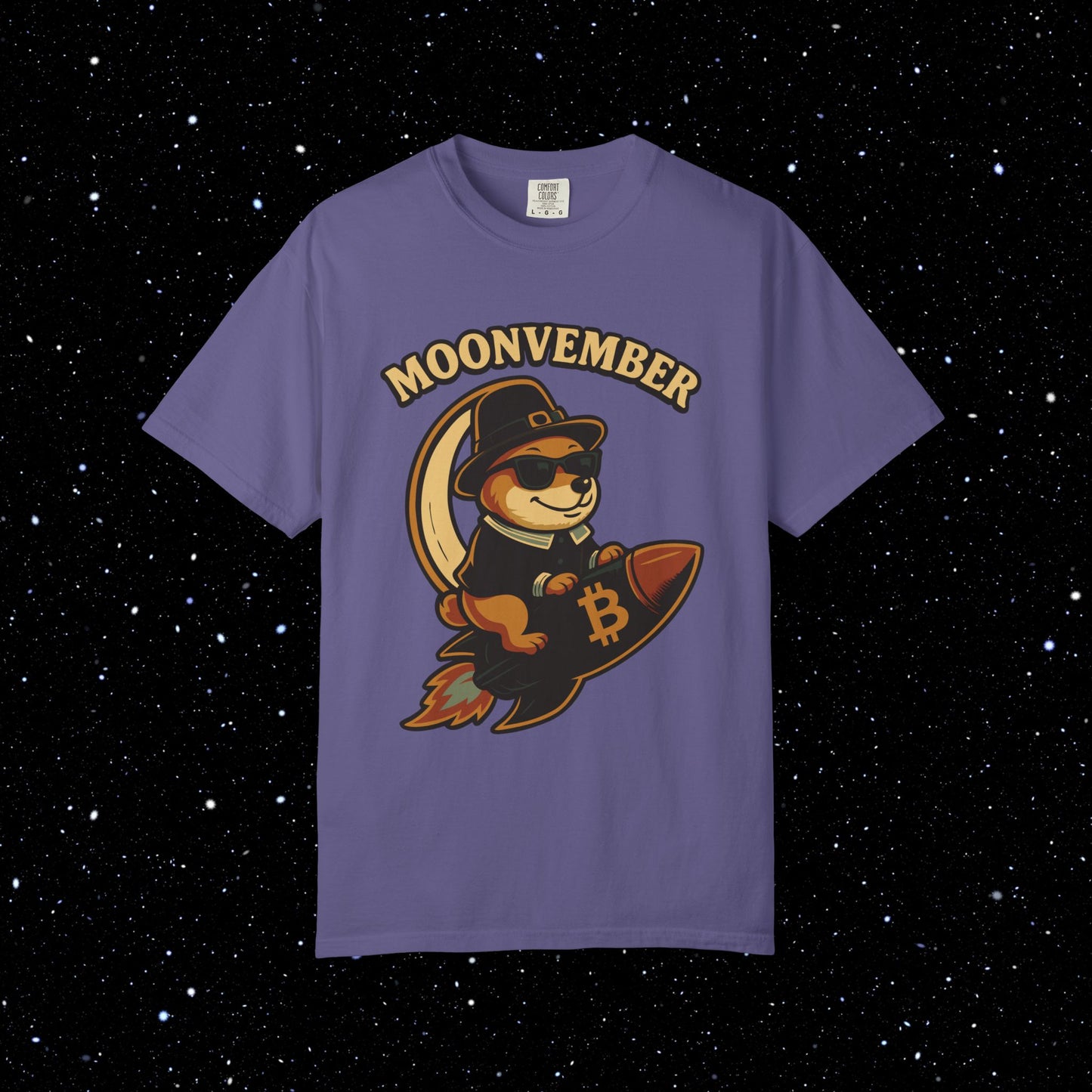 Moonvember Rocket Doge Bitcoin Tee