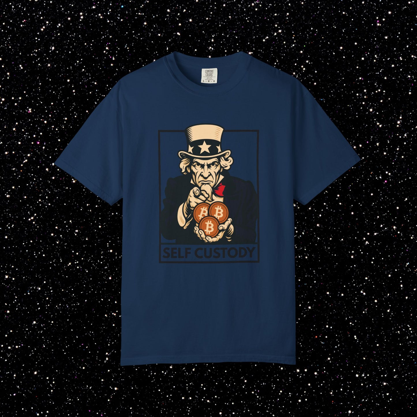 SELF CUSTODY Uncle Sam Bitcoin Tee