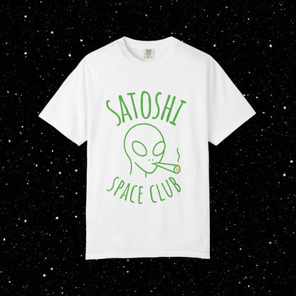 Satoshi Space Club – Alien Line Art Tee