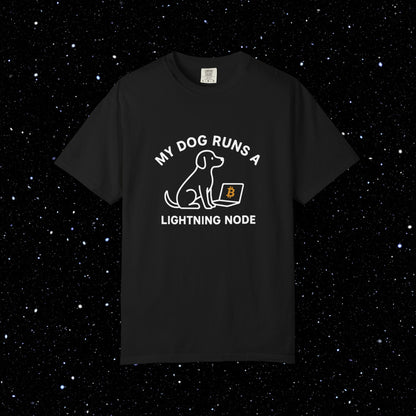 My Dog Runs a Lightning Node Bitcoin Tee