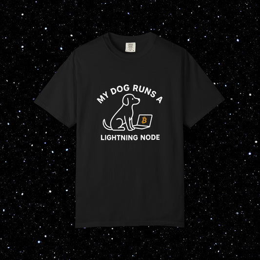 My Dog Runs a Lightning Node Bitcoin Tee