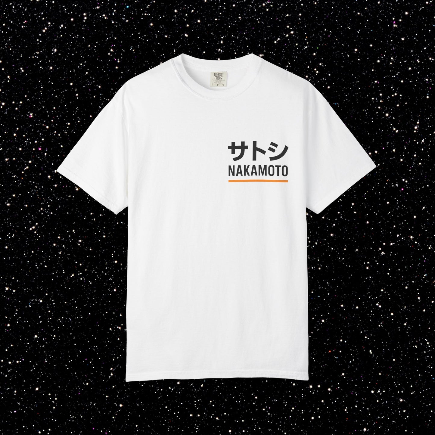 Satoshi Nakamoto — Katakana Backprint Tee