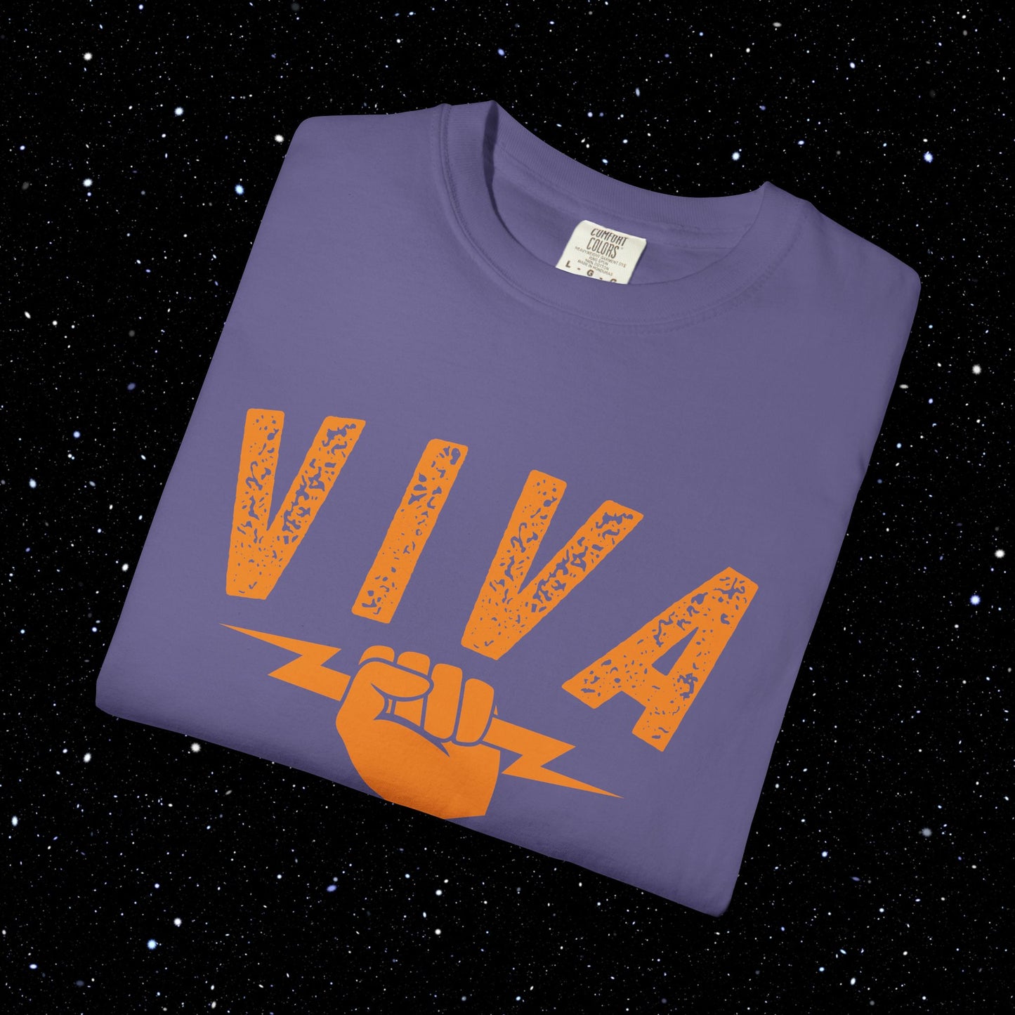 VIVA BTC Front Print Lightning Rod - Comfort Colors Bitcoin Shirt