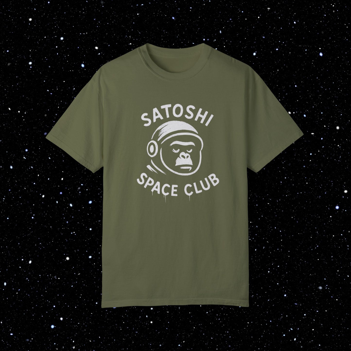 Satoshi Space Club - Primate Explorer Comfort Colors Tee Shirt