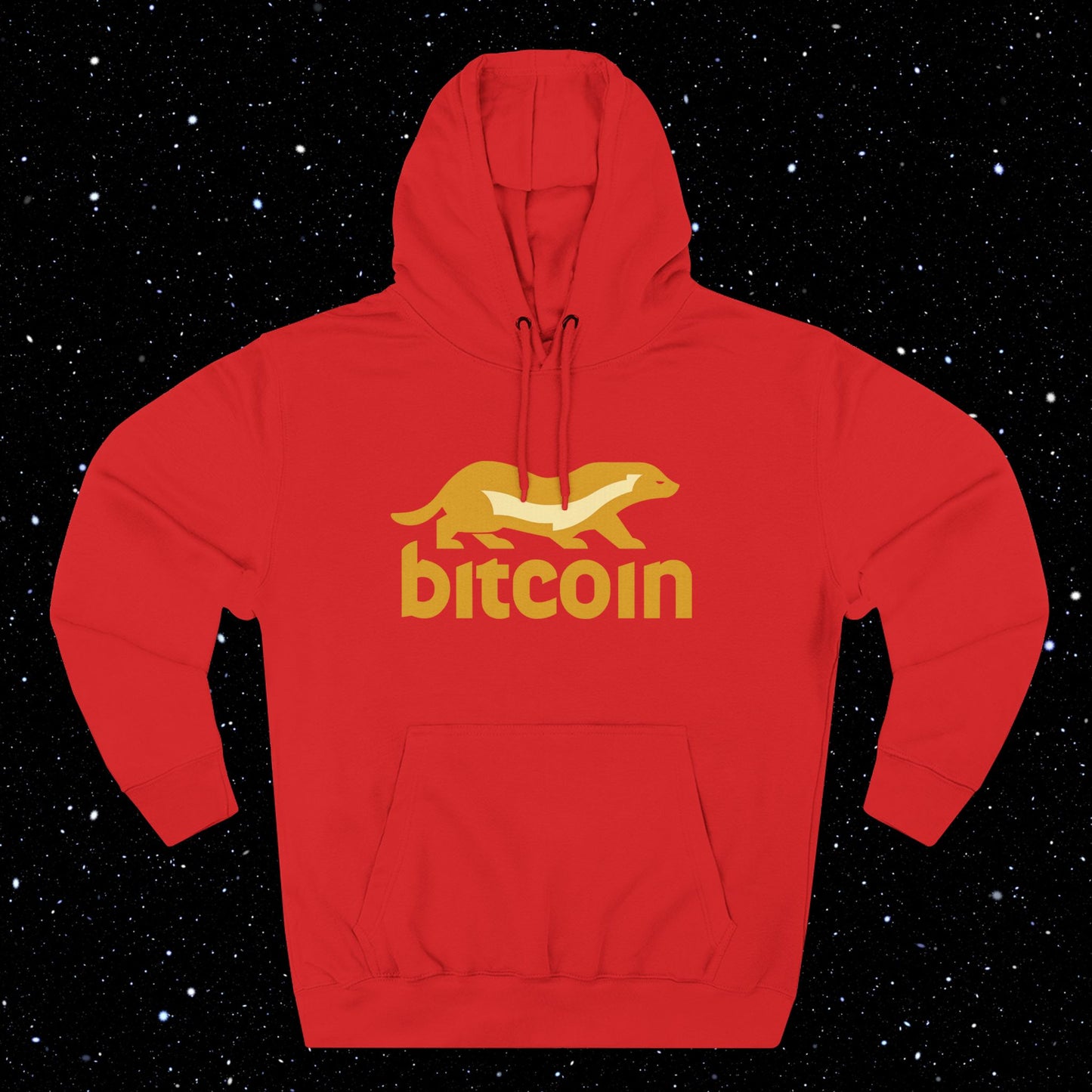 Bitcoin Honey Badger Fleece Hoodie