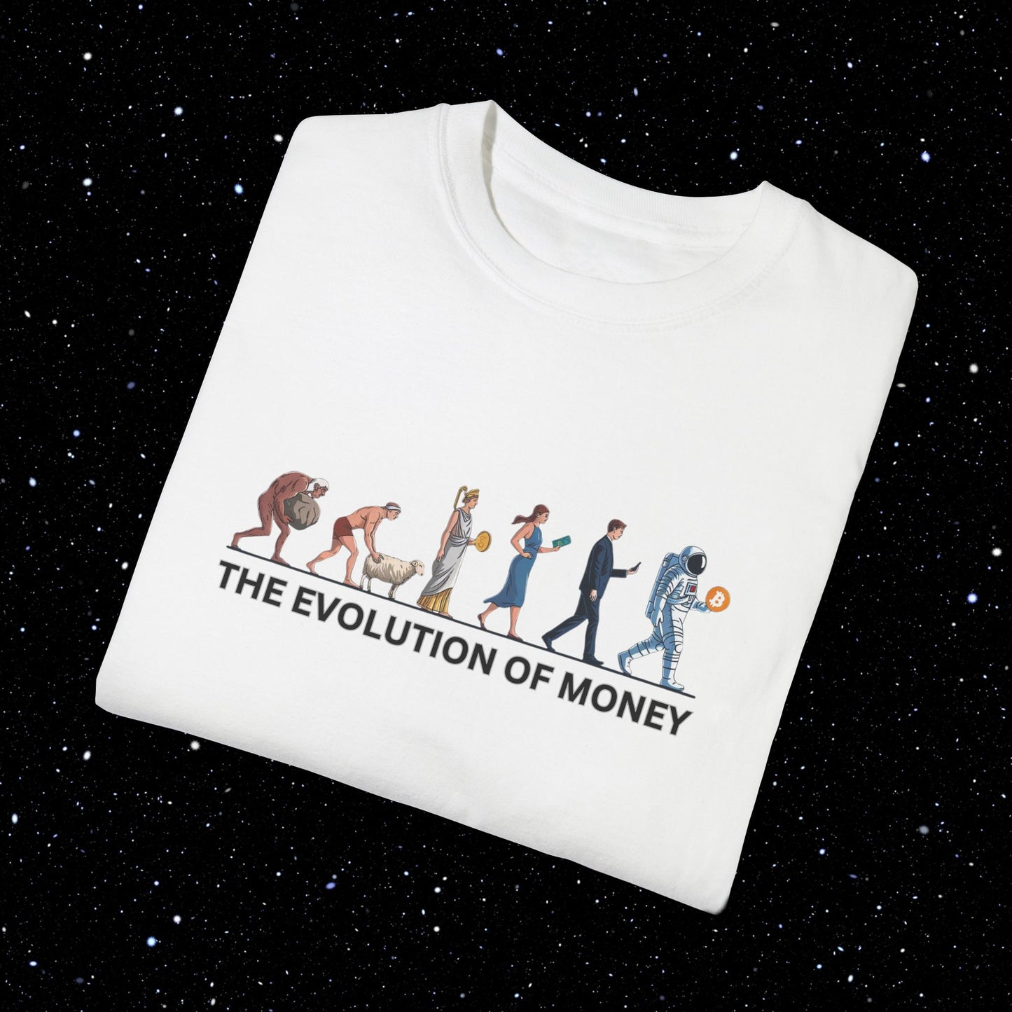 Evolution of Money - Bitcoin Comfort Colors Tee