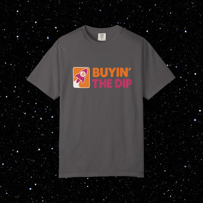 Buyin' the Dip Bitcoin Rocket Tee Shirt