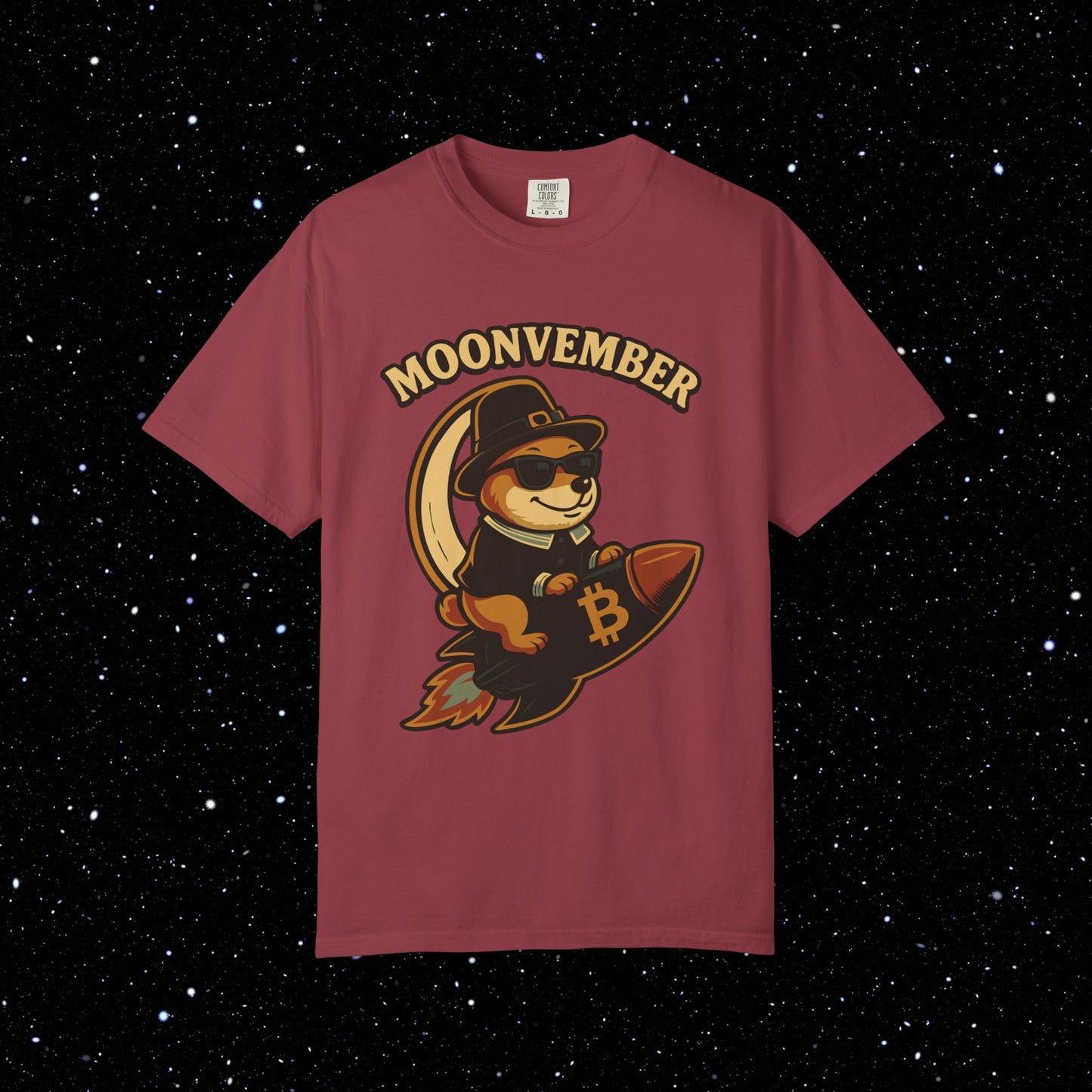 Moonvember Rocket Doge Bitcoin Tee