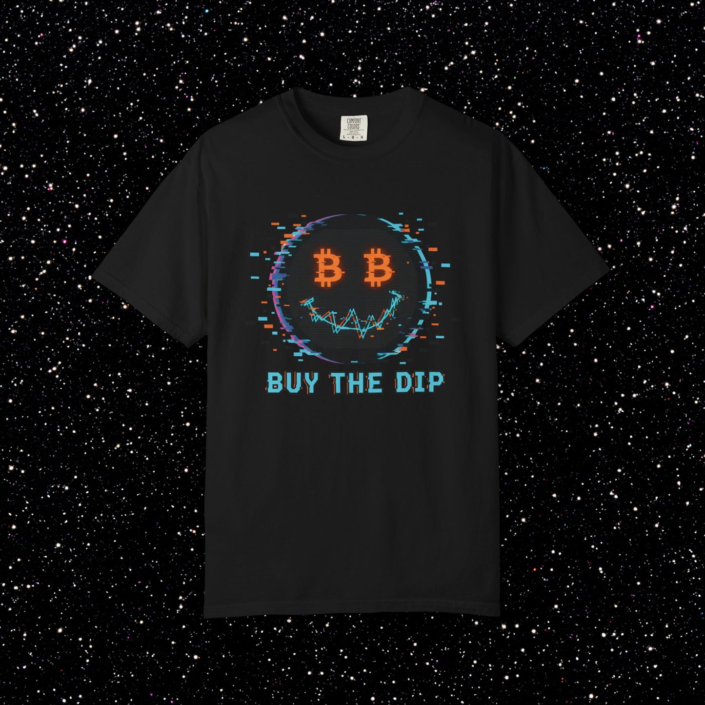 Buy The Dip Glitch Happy Face Tee