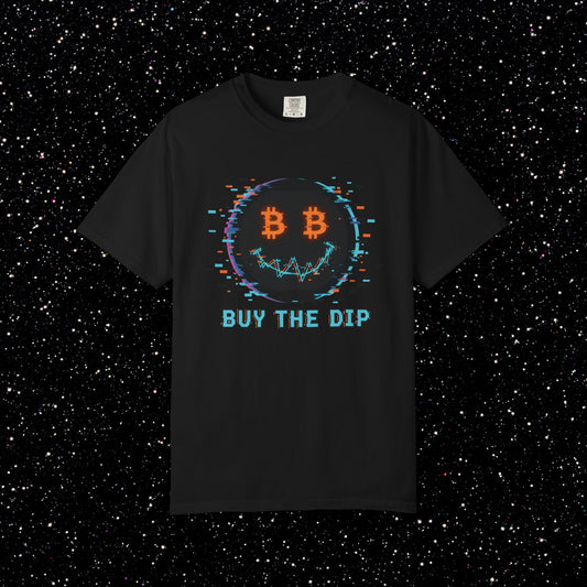 Buy The Dip Glitch Happy Face Tee