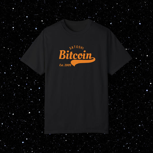 Bitcoin Satoshi - Baseball Comfort Colors Tee Shirt
