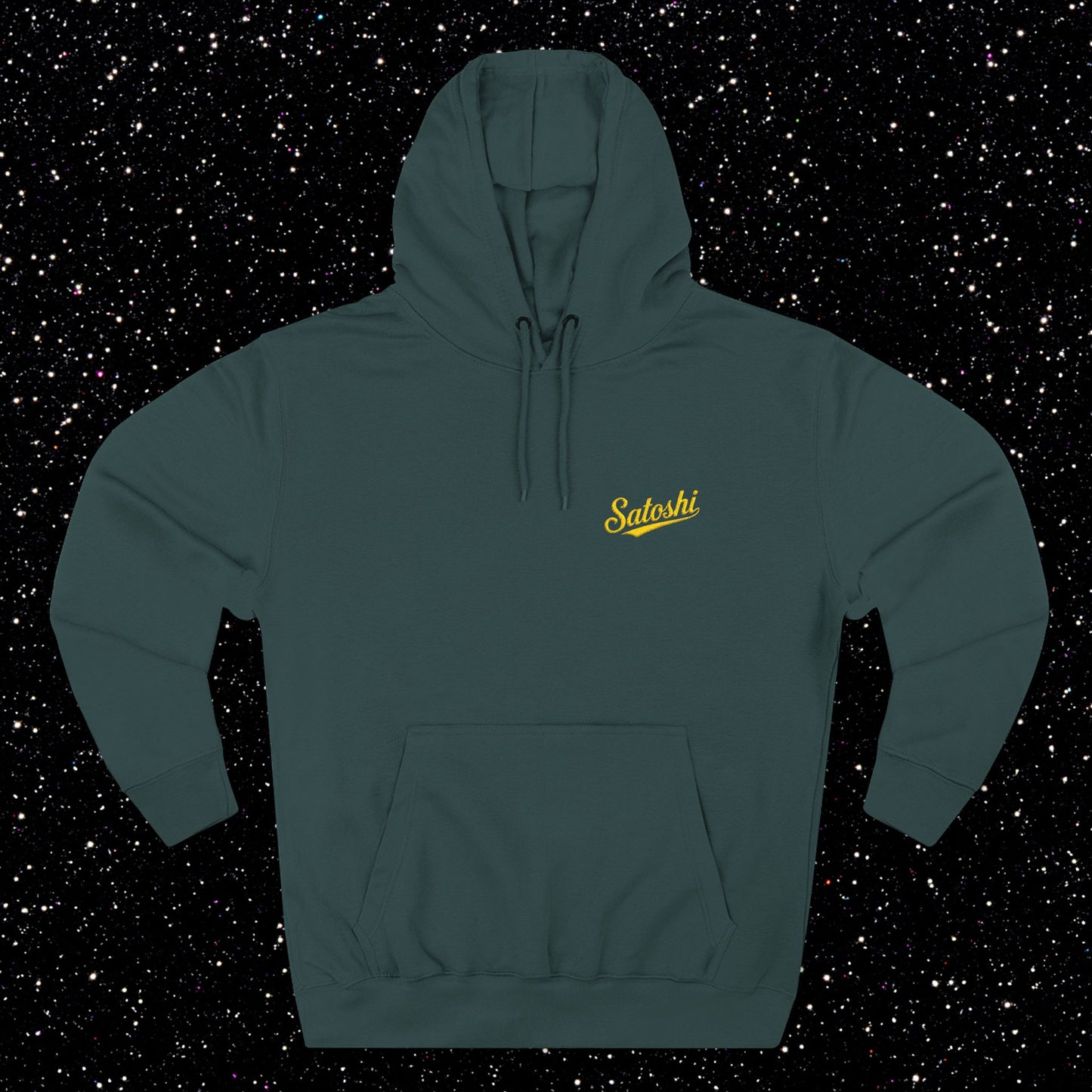 Satoshi Embroidered Script Fleece Hoodie