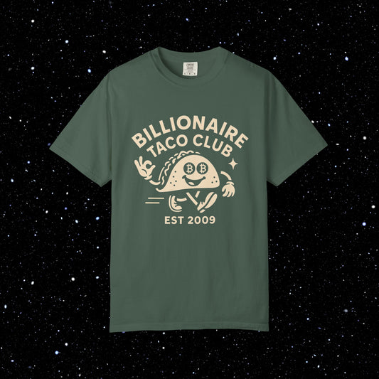 Billionaire Taco Club Cartoon Bitcoin Tee