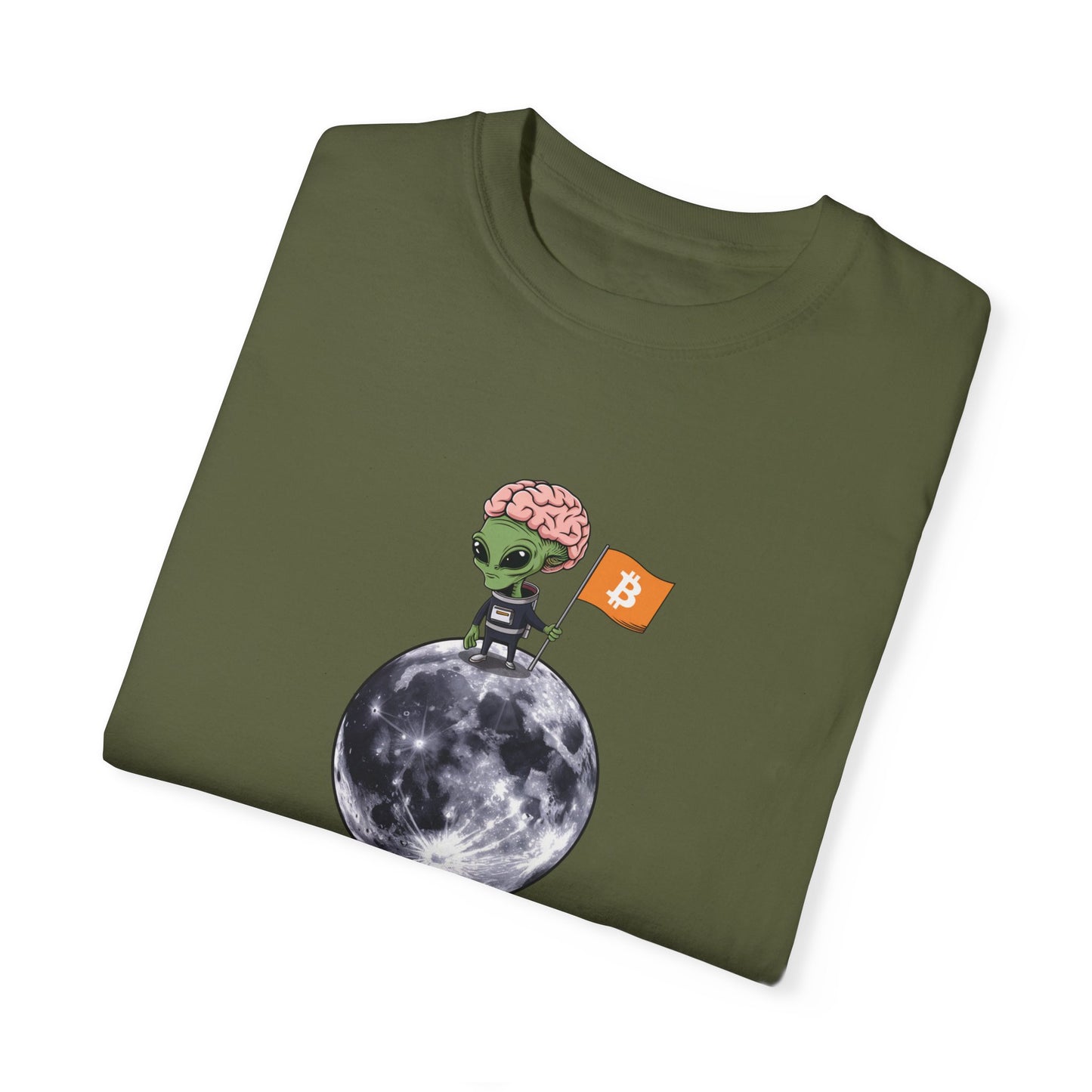 Alien Moon Bitcoin Comfort Colors Tee Shirt