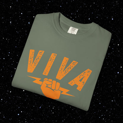 VIVA BTC Front Print Lightning Rod - Comfort Colors Bitcoin Shirt