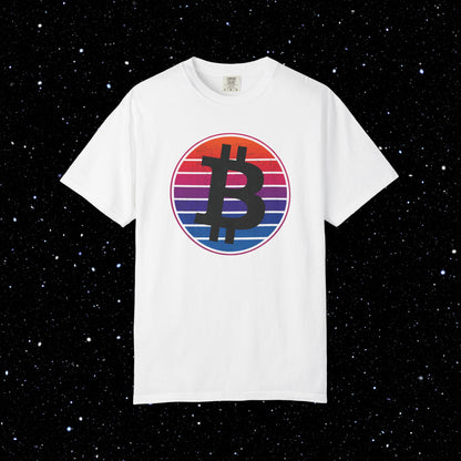 Bitcoin Synthwave Sunset Tee