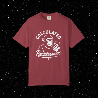 Calculated Recklessness Ape Bitcoin Tee 🦍⚡